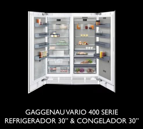 Combo Gaggenau Refri 30" + Freezer 30" con sus kits e instalación - COMBOGAGG E3.