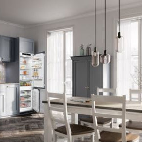 El refrigerador-congelador HC1050B de 24 combina a la perfección con cualquier gabinete de cocina, brindando diversas opciones de diseño para adaptarse a la cocina de sus sueños.