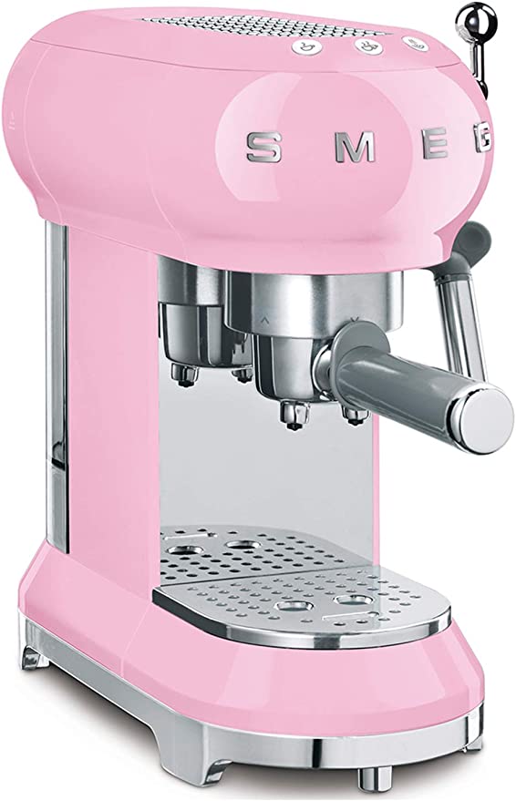 Espresso coffee machine smeg rosado - ECF01PKUS
