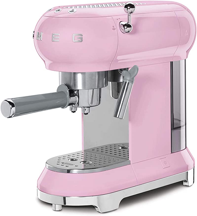 Espresso coffee machine smeg rosado - ECF01PKUS