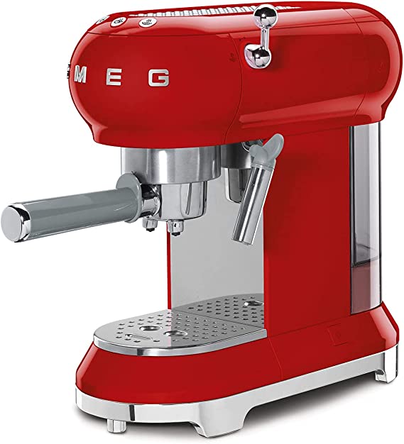 Espresso coffee machine smeg rojo - ECF01RDUS