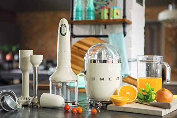 Batidora de mano retro-style smeg crema - HBF02CRUS