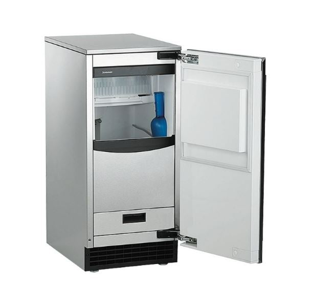    	 Máquina de Hielo Gourmet 65 lb  Fabricador de hielo automático de 15 " de ancho (38.1 cm) , produce hasta 65 libras de hielogourmet en 24 horas Capacidad de almacenar hasta 26 libras de hielo , cristalino, de fusión lenta, sin sabor, no cambia el sabor de las bebidas.