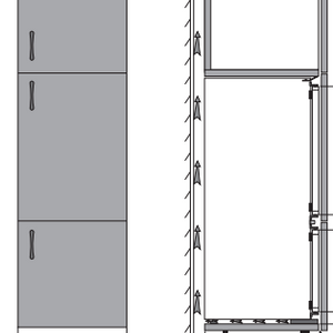 Refrigerador combinado panelable - FCB 320 NR ENF V A++ BRA  Voltaje: 220 V Clasificación energética: A Alarmas: Si Fabricación de hielo: No Panelable: Si, cada puerta por separado Apertura de puertas: Hacia la derecha o izquierda Sistema de enfriamiento: Adaptativo según carga y rutina de uso Posibilidad de instalar nevera de lado a lado: Si, únicamente en nichos independientes con separación mínima de 3cm No frost: Si IonAir: Si Adaptive cooling technology: Si