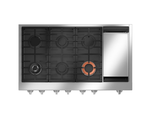 Cubierta Profesional GN Acero Inox y Plancha 48” - CGU486P2TS1