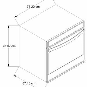 HORNO ELECTRICO ACERO 76CM  Sistema convección distribuye eficientemente el calor asegurando un calentamiento óptimo y una cocción uniforme  Superficie Anti-finger print Protege el horno de la corrosión propia del paso del tiempo y evita marcas y manchas de óxido gracias a su película antihuellas  Función Keep Warm Mantén los platillos listos para servir mientras trabajas en el resto de la comida.  Esta configuración brinda calor al horno para evitar que los platillos preparados se enfríen.