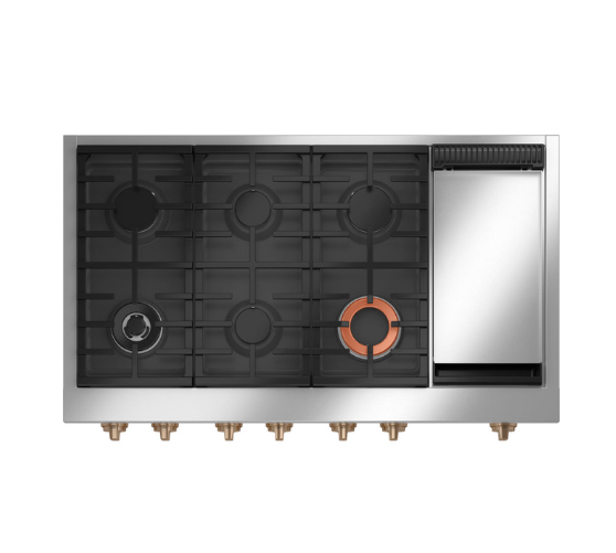 Cubierta Profesional GN Acero Inox y Plancha 48”  - CGU486P4TW2