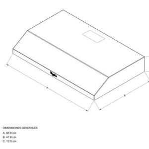 CAMPANA PARED 60CM  Campana tipo pared en acero inoxidable  Capacidad de absorción 170 m3 por hora  3 velocidades Filtro de carbón lavable activo que ayuda con la eliminación de olores en el modo recirculante y filtro lavable de aluminio  Conversión convertible a extracción o recirculación dependiendo tus necesidades  Producto de alta calidad y durabilidad por su acabado en acero inoxidable 1 luz halógena para brindar mayor visibilidad  Controles ocultos deslizables  Voltaje 110v