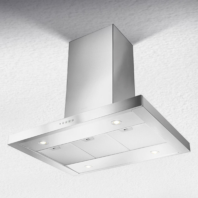 Campana de isla 90 cm  o 120 cm acero inox 110V - Stilo Isola