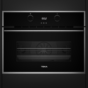 Horno Combi Microondas Compacto - HLC 844 C  Voltaje: 220 V Frecuencia: 60 Hz Potencia nominal máxima: 3400 W Amperaje: 15,45 A Capacidad: 40 l Cierre soft: Si Bloqueo de niños: Si Hydroclean: Si Función ECO: Si / Función Maxigrill: Si Niveles: 5 Ventilación tangencial: Si Inicio rapido: Si Horno de real convección: Si *No requiere entrepaño para instalación con calentador de platos teka