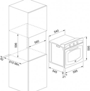 Horno eléctrico country - FCO 86 H BK