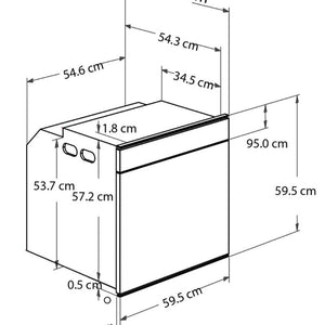 HORNO ELECTRICO 60CM  -Sistema de convección para garantizar mejor sistema de cocción.  -Exclusiva tecnología 6th SENSE, que permite elegir entre una variedad de recetas preprogramadas, y su horno ajustará automáticamente la cocción la temperatura y el tiempo de cocción, para garantizar unos resultados perfectos.  -Controles Touch panel.  -Cuenta con tecnología SmartClean, que proporciona un ciclo de autolimpieza que garantiza resultados de limpieza ideales.