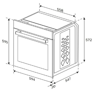 Horno multifunción táctil integrado - BBIM17400BDS