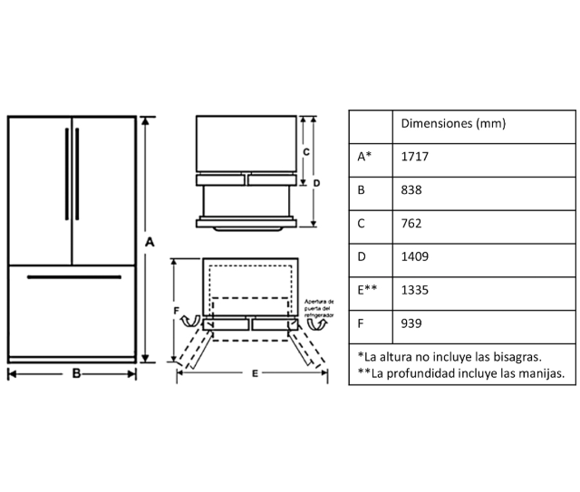 Refrigerador BM D/Slate - PFQ25LERCDS