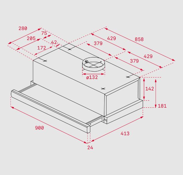 Campana deslizable de empotre 90CM - TL9310 Voltaje: 110V Requiere polo a tierra: No Potencia máxima: 231 w Frecuencia: 60 Hz Bombillas de luz: Halógena Campana extendible: Si Velocidades: 2 Duración filtro de carbón: 3-6 meses Tipo de filtro: C3C Capacidad de extracción motor: 580 m3/h Capacidad de extracción máxima de la campana: 366 m3/h Número de filtros: 4