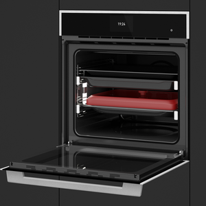 Horno Inteligente Pirolitico - iOven P  Voltaje: 220 V Frecuencia: 60 Hz Requiere polo a tierra: Si Potencia nominal máxima: 3552 W Amperaje: 16,15 A Clasificación energética: A+ Capacidad: 70 l Teclado: Touch TFT Recetas: 50 Termosonda: Si / SteamBox: Si, incluido / SurroundTemp: Si Pirolítico: Si, 3 niveles Guías telescópicas: Si / Cierre soft: Si Funciones especiales: Asitente de cocina, meatprobe, calentamiento rápido, ECO, fermentar, planificador, block de notas