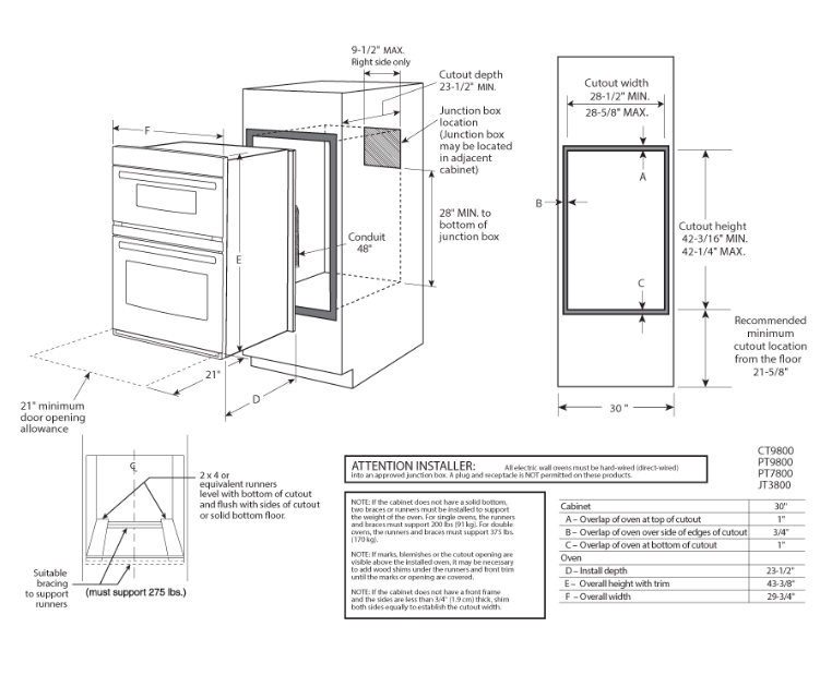 Horno eléctrico 76 cm inox - PT7800SHSS