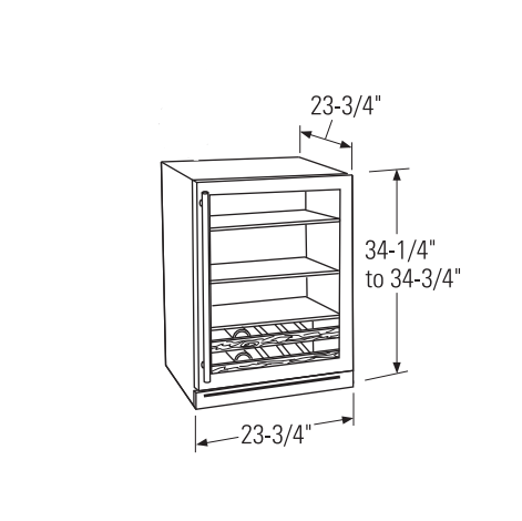 Centro de bebidas panelable - ZDBI240HII