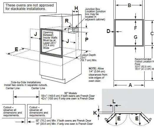 Horno de pared puerta francesa de convección empotrable inteligente de 30" - CTS90FP4NW2