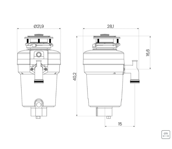 Triturador de alimentos 0.75 HP - 94522005