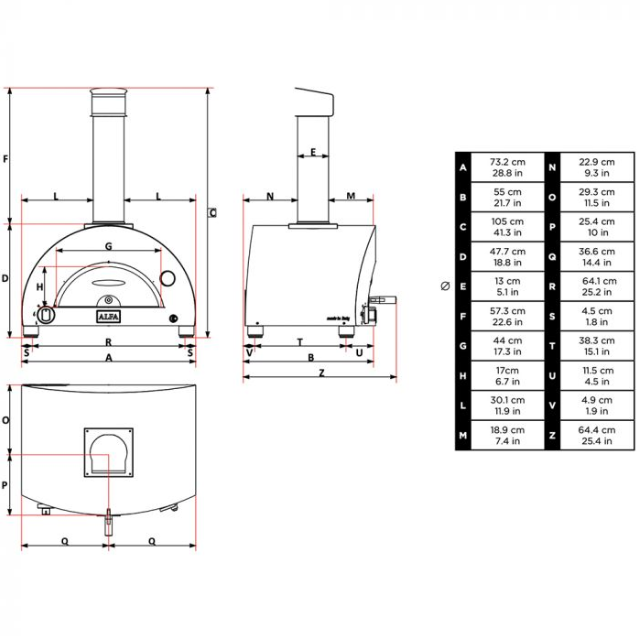 Horno 1 Pizza Gas Nano - FXMD-S-GRAM