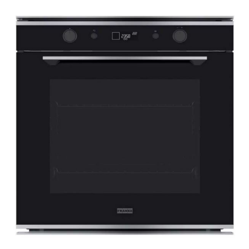 Horno eléctrico - FMY 98 P XS  Voltaje: 220V Control: Botón Push/pull Pirolítico: Si Capacidad: 73 L Funciones: (10); convencional, horno de convección, aire forzado, grill, turbo grill, maxi cooking, pre calentamiento, eco aire forzado, cookassist, pirolisis Funciones Cookassist: 9 Cierre suave: Si Guías telescópicas: Si Clasificación energética: A+