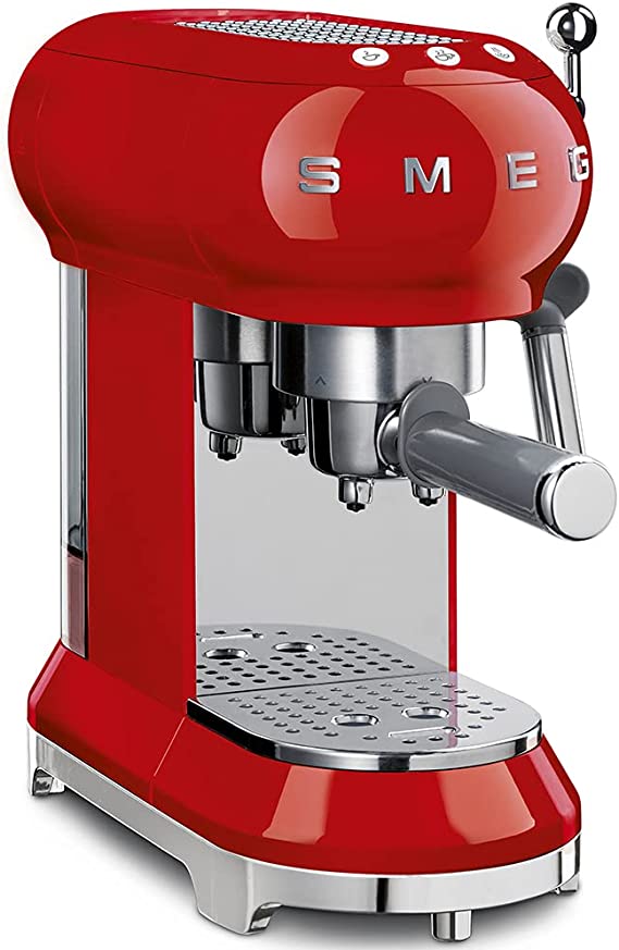 Espresso coffee machine smeg rojo - ECF01RDUS