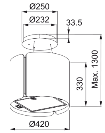 Campana colgante Smart - FSMS F42