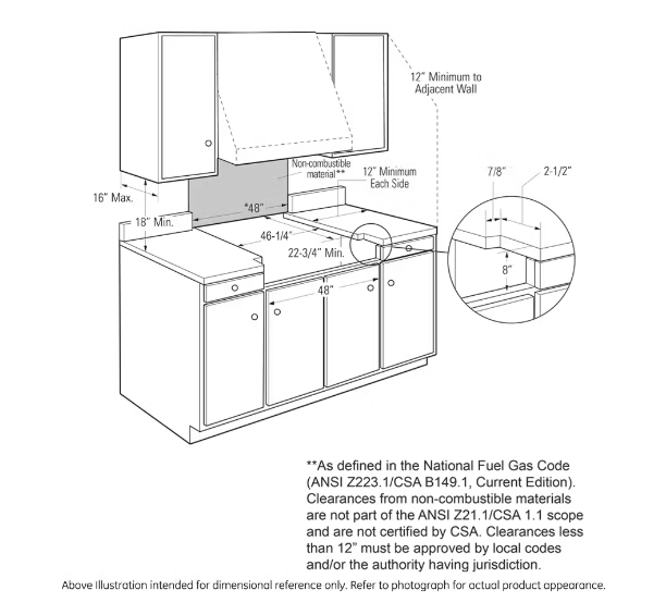 Cubierta gas de empotre acero inox - ZGU486NDTSS