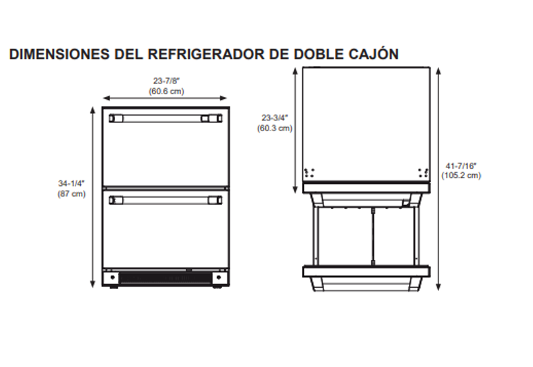 Cajon Refrigerador Acero Blanco - CDE06RP4NW2