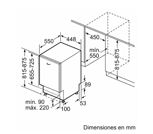 Lavavajillas integrable de 45 cm SERIE 2- SPV2HKX42E