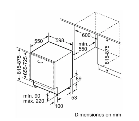 Lavavajillas integrable 60 cm SERIE 4 - SMV4ECX21E