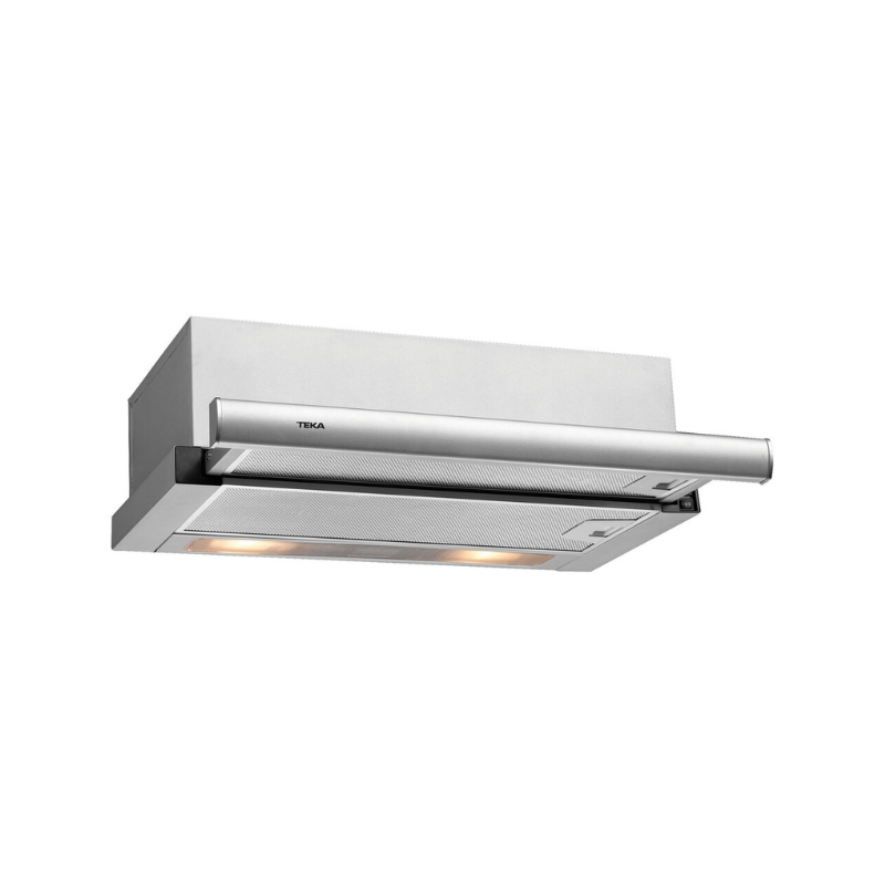 Campana deslizable de empotre 60CM - TL6310  Voltaje: 110V Requiere polo a tierra: No Potencia máxima: 231 w Frecuencia: 60 Hz Bombillas de luz: Halógena Campana extendible: Si Velocidades: 2 Duración filtro de carbón: 3-6 meses Tipo de filtro: C3C Capacidad de extracción motor: 580 m3/h Capacidad de extracción máxima de la campana: 366 m3/h Número de filtros: 2