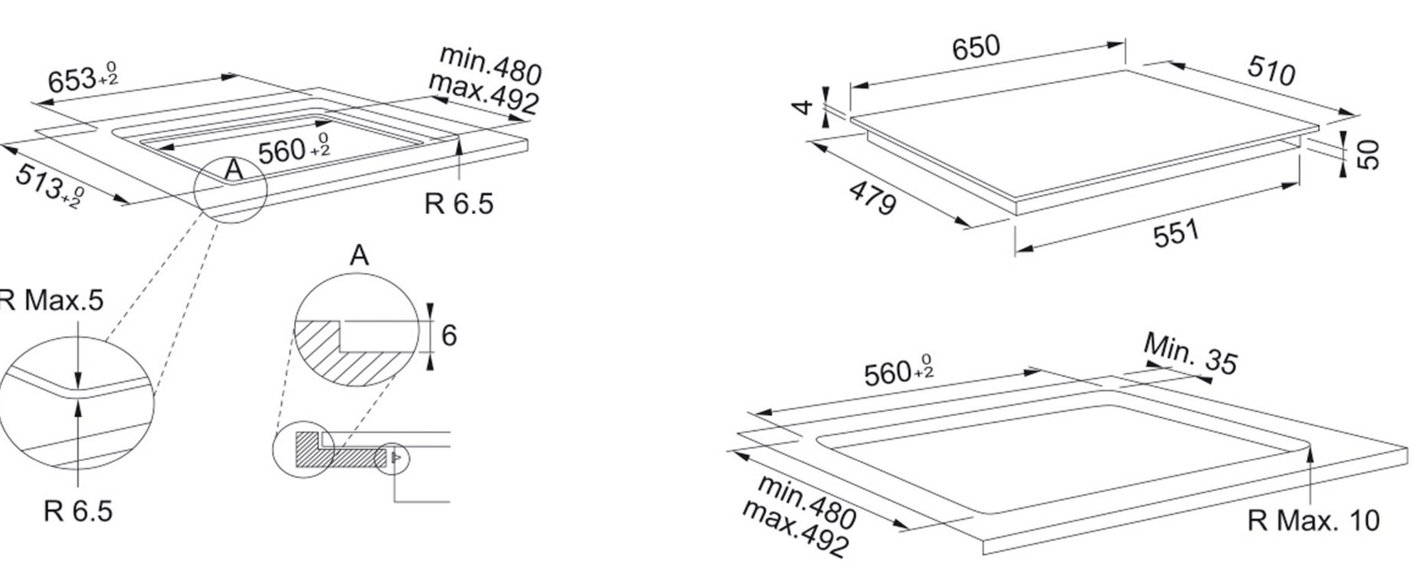 Cubierta Inducción de 65cm - FMA 654 I F BK  Voltaje: 220 V Potencia máxima: 7,2 kW Zonas de inducción: 4 Zona flexi: 1 Control: Táctil Booster: Si Temporizador: Si Control de niños: Si Niveles de potencia: 18 + Booster Limitación de potencia: Si Cable de acometida: N°8 aWg* Funciones especiales: Cookassist, hervir, derretir, Mantener caliente, cocer a fuego lento Modo demo: Si