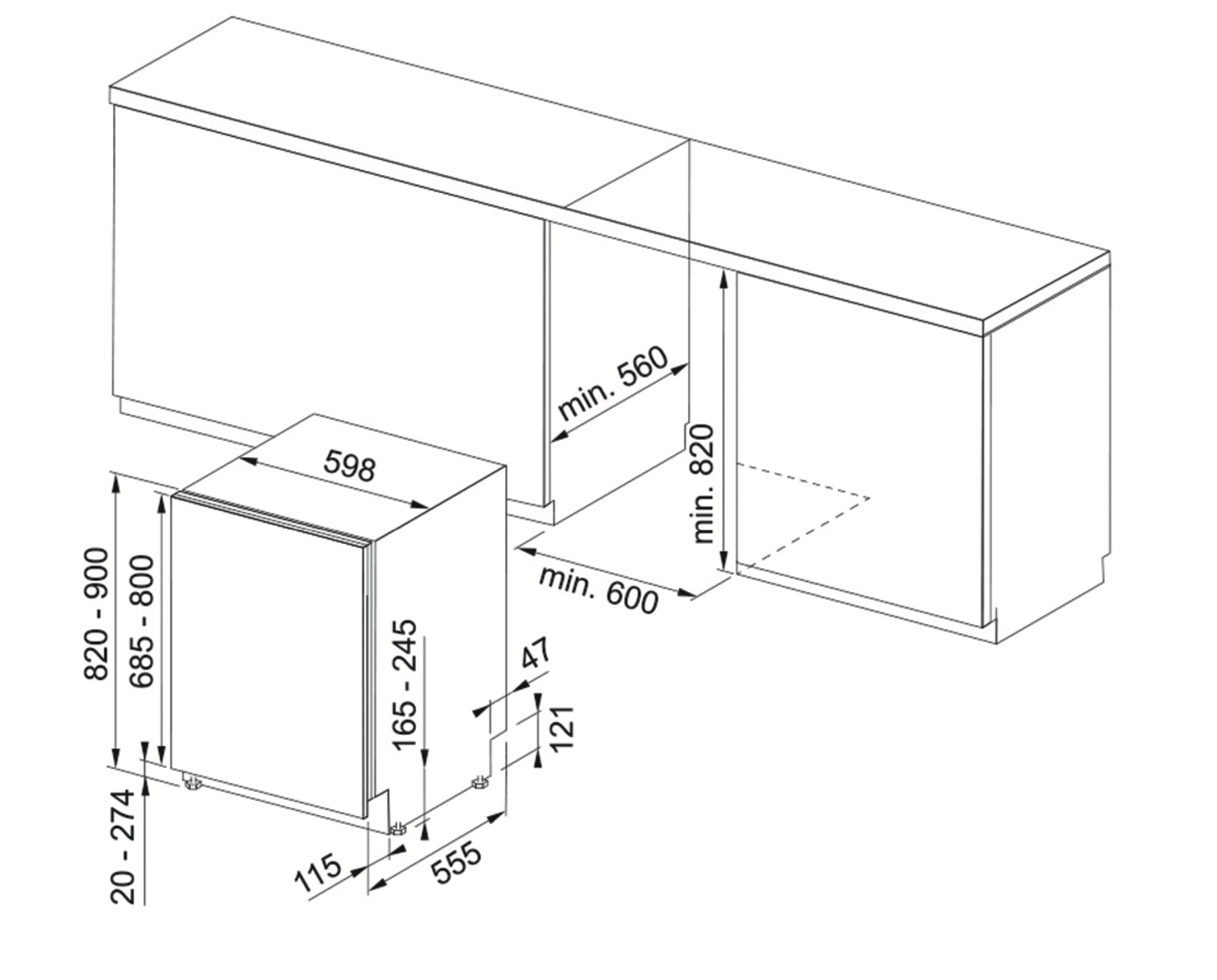 Lavavajillas panelable de 60cm - FDW 614 D10P DOS C Voltaje: 220 V Potencia máxima: 1900w Capacidad: 14 puestos estándar* Sistema de secado: Asistido (Extradry) Panelable: Si Número de programas: (10) Eco, auto, intensivo, lavado y secado rápido, cristalería, rápido 30', silencioso, desinfección, prelavado, auto limpieza Funciones especiales: Multizone, aplazamiento, turbo, pastillas, cooldry, extra dry Lavado a media carga: Si Suministro de agua: Fría hasta 45°c Indicador led: Si Motor inverter: Si