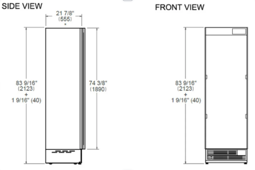 CONGELADOR 24" EMPOTRADO PANELABLE