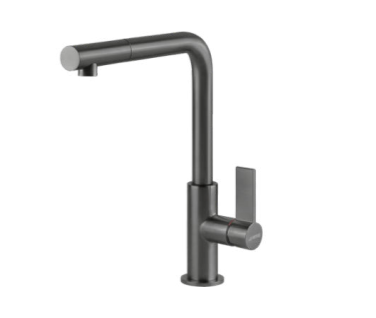 GRIFO DE COCINA MONOMANDO DARK INOX  CAÑO EXTRAIBLE - MD22DKX - SMEG