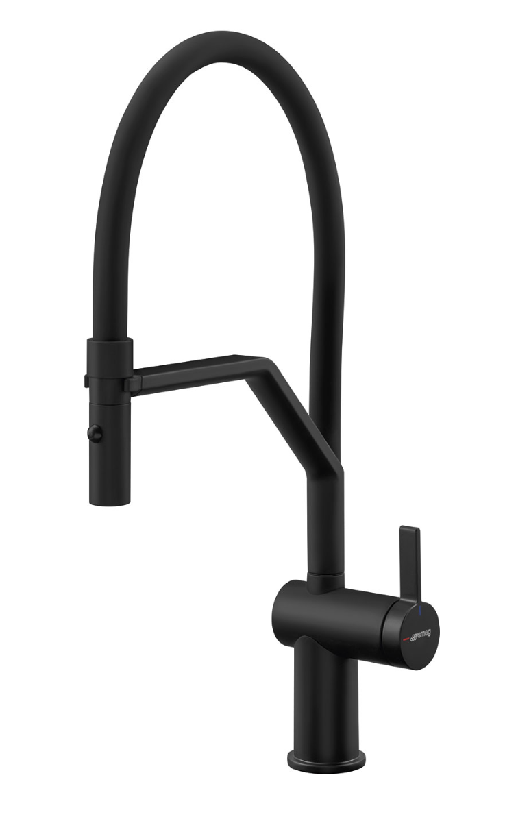 GRIFO DE COCINA SEMI-PROFESSIONAL MONOMANDO FLEXI NEGRO