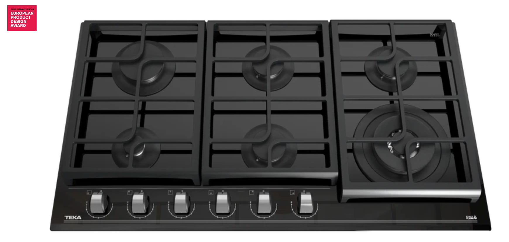 CUBIERTA CRISTAL NEGRO GAS CON FUNCIÓN EXACTFLAME  90 CM - GZC 96310 XBB BUT (LAT) - TEKA