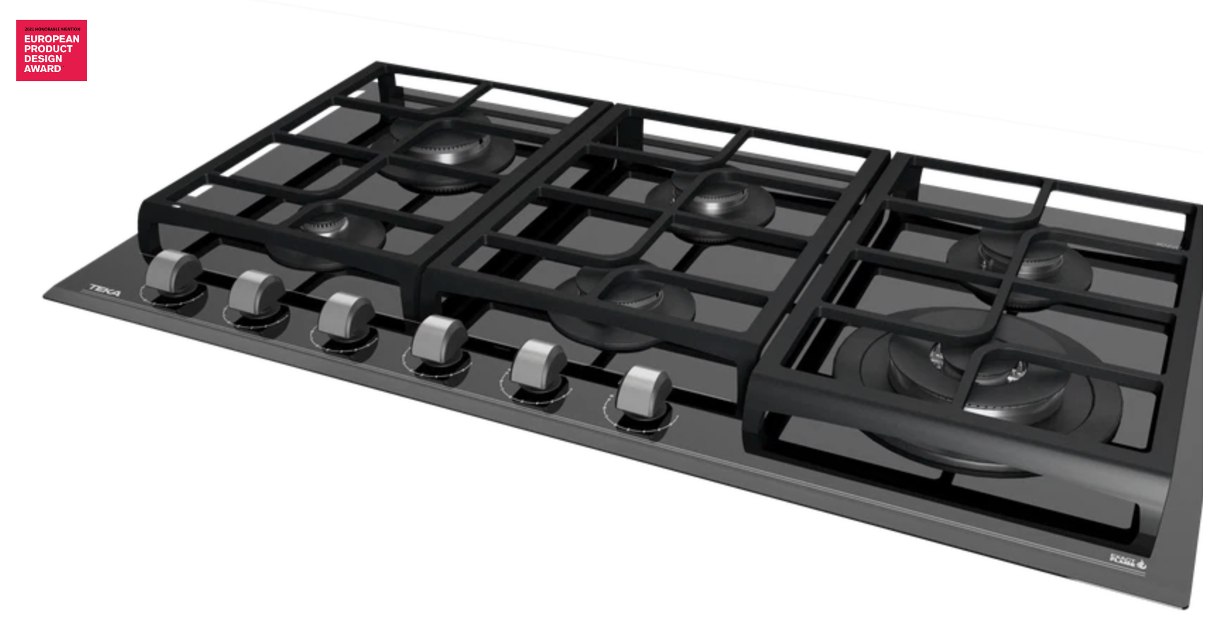 CUBIERTA CRISTAL NEGRO GAS CON FUNCIÓN EXACTFLAME  90 CM - GZC 96310 XBB BUT (LAT) - TEKA