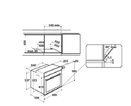 Horno Eléctrico de 60 cm Multifunción 16 con Grill 9 funciones tradicionales + 6 funciones automáticas Sistema de limpieza Catalitic Clean Eficiencia Energética A+, según normativas EU Control de Programas Monodial Programador Digital con inicio / fin de cocción Grill eléctrico rebatible de 2450W Volumen disponible: 71 litros, según normativas EU Rejillas con sistema shelf-stopper Luz automática a la apertura de la puerta Ventilación tangencial Puerta removible Full Glass