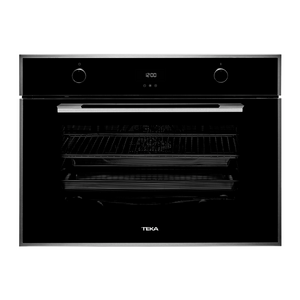 Horno multifunción de 80 cm - HLF 840 SS  Voltaje: 220V Potencia máxima: 3553 w Requiere polo a tierra: Si Amperaje: 16,15 A Capacidad neta: 87L Número de funciones: 10 Función Turbo: Sí Apertura de puerta con desconexión de seguridad: Sí Sistema de bloqueo de Panel: Sí / Bloqueo de seguridad para niños: Sí / Termostato de seguridad: Sí Bandeja con sistema anti-vuelco: Sí Número de cristales de la puerta: 2 Horno de real convección: Si