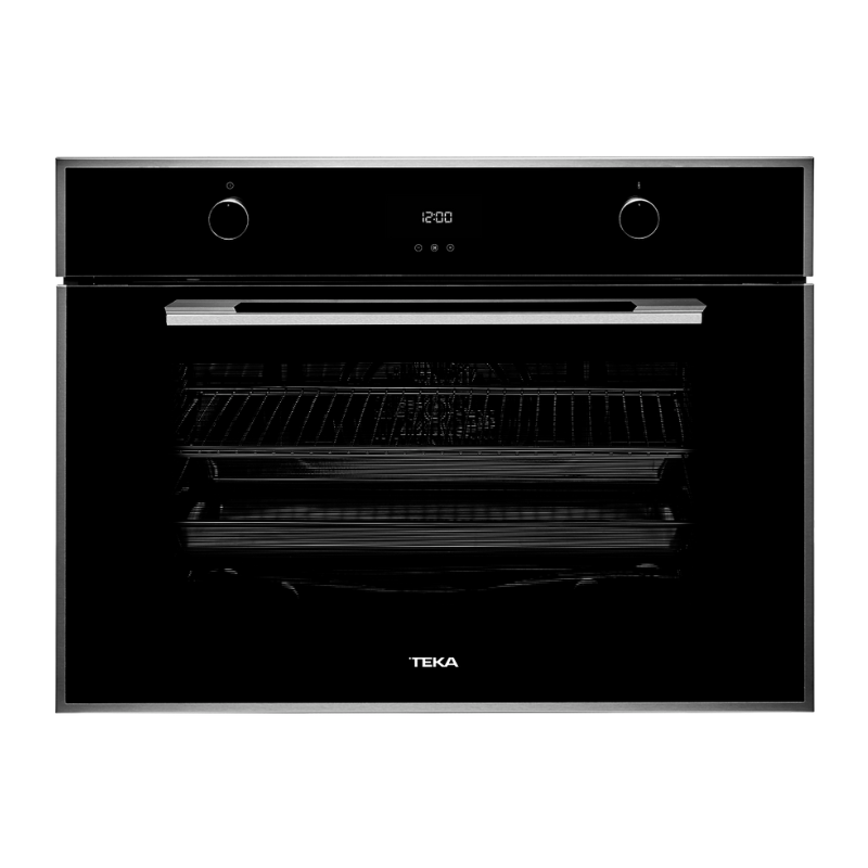 Horno multifunción de 80 cm - HLF 840 SS  Voltaje: 220V Potencia máxima: 3553 w Requiere polo a tierra: Si Amperaje: 16,15 A Capacidad neta: 87L Número de funciones: 10 Función Turbo: Sí Apertura de puerta con desconexión de seguridad: Sí Sistema de bloqueo de Panel: Sí / Bloqueo de seguridad para niños: Sí / Termostato de seguridad: Sí Bandeja con sistema anti-vuelco: Sí Número de cristales de la puerta: 2 Horno de real convección: Si