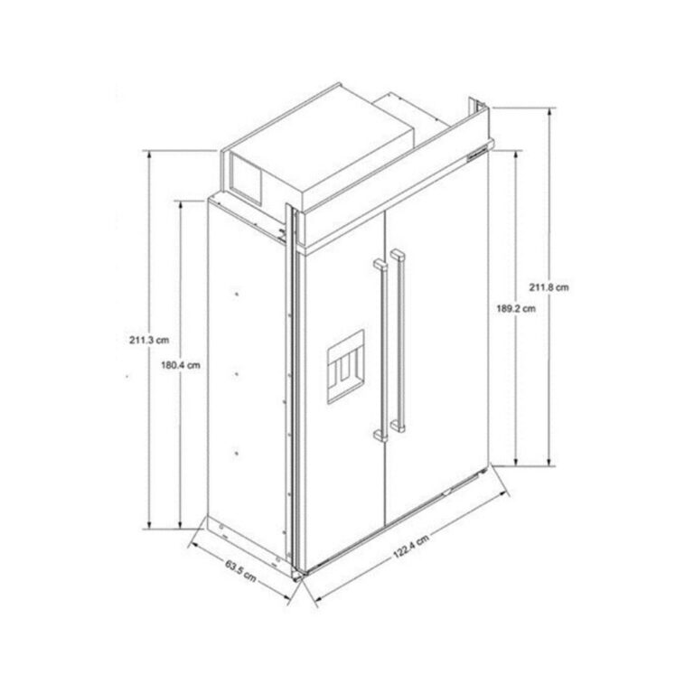 Nevecon de Empotre Acero Inox con acabado PrintShield 833lts - KBSD708MPS