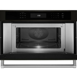 HORNO MICROONDAS DE 76CM ACERO NEGRO 10 niveles de potencia. microondas Interior y exterior de acero inoxidable. Sistema de cocción por convección. Control de temperatura sensible al tacto con función de bloqueo. Opción de horneo y rostizado por convección. Función con sensor Cooking con programas preestablecidos en cantidad peso y humedad liberada. Opción de cocción al vapor y Función mantener caliente.