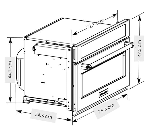 HORNO MICROONDAS DE 76CM ACERO INOX 10 niveles de potencia. Microondas Interior y exterior de acero inoxidable. Sistema de cocción por convección. Control de temperatura sensible al tacto con función de bloqueo. Opción de horneo y rostizado por convección. Función con sensor Cooking con programas preestablecidos en cantidad peso y humedad liberada.