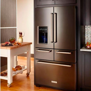 NEVECON FRENCH DOOR 91CM DE ANCHO ACERO NEGRO Capacidad de 730 Lts acero negro, 5 puertas. Explorar nuevos sabores y recetas que llenen tus días de placer será más fácil gracias a Preserva® Food Care Sistema, un sistema pensado para extender más allá de lo imaginable la preservación de tus alimentos, manteniendo la mejor calidad, sus cualidades de sabor y nutrientes trabajando del lado de una alimentación saludable.