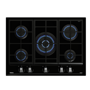 Placa Cristal Gas Negro 70CM - GZC 75330 XBB  Voltaje: 110 V Requiere polo a tierra: Si Frecuencia: 60 Hz Clasificación energética: C Niveles de potencia: 9 Quemadores: Marca Sabaf Quemador doble corona: Si Quemador rápido: Si Quemador semi rápido: Si Quemador auxiliar: Si Bloqueo de seguridad: Si Vidrio biselado: si, en la parte frontal Exactflame: Si Material rejillas: Hierro fundido Tecnología de autoignición: Si