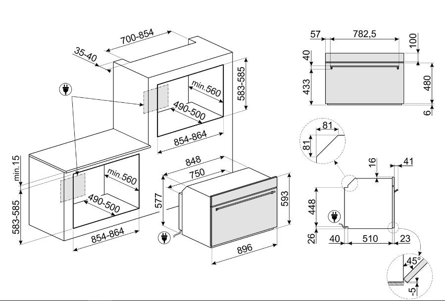 Horno Termoventilado 90 cm - SF9390X1