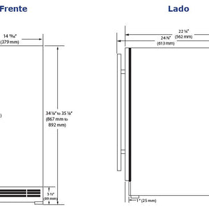    	 15” Refrigerador de vinos con marco integrado  El sistema de enfriamiento por convección proporciona un enfriamiento rápido y una temperatura constante • Interior negro • La puerta de vidrio termopane doble, llena de gas argón, recubierta de LowE, brinda protección contra la luz ultravioleta dañina